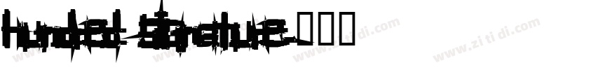 hundred signature字体转换